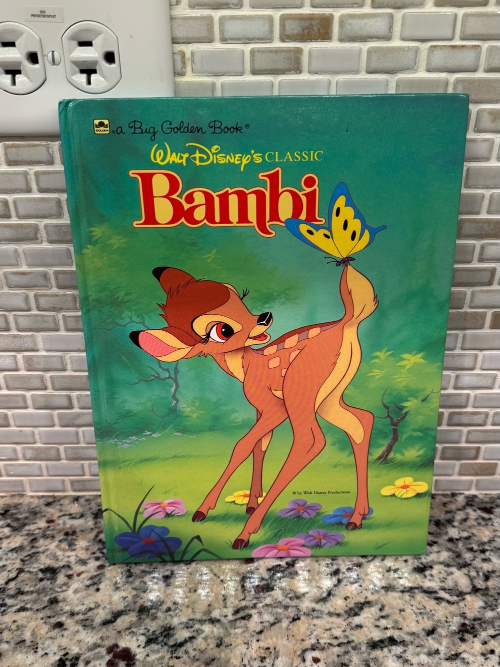 Vintage Walt Disney's Classic Bambi A Big Golden Book Hardcover